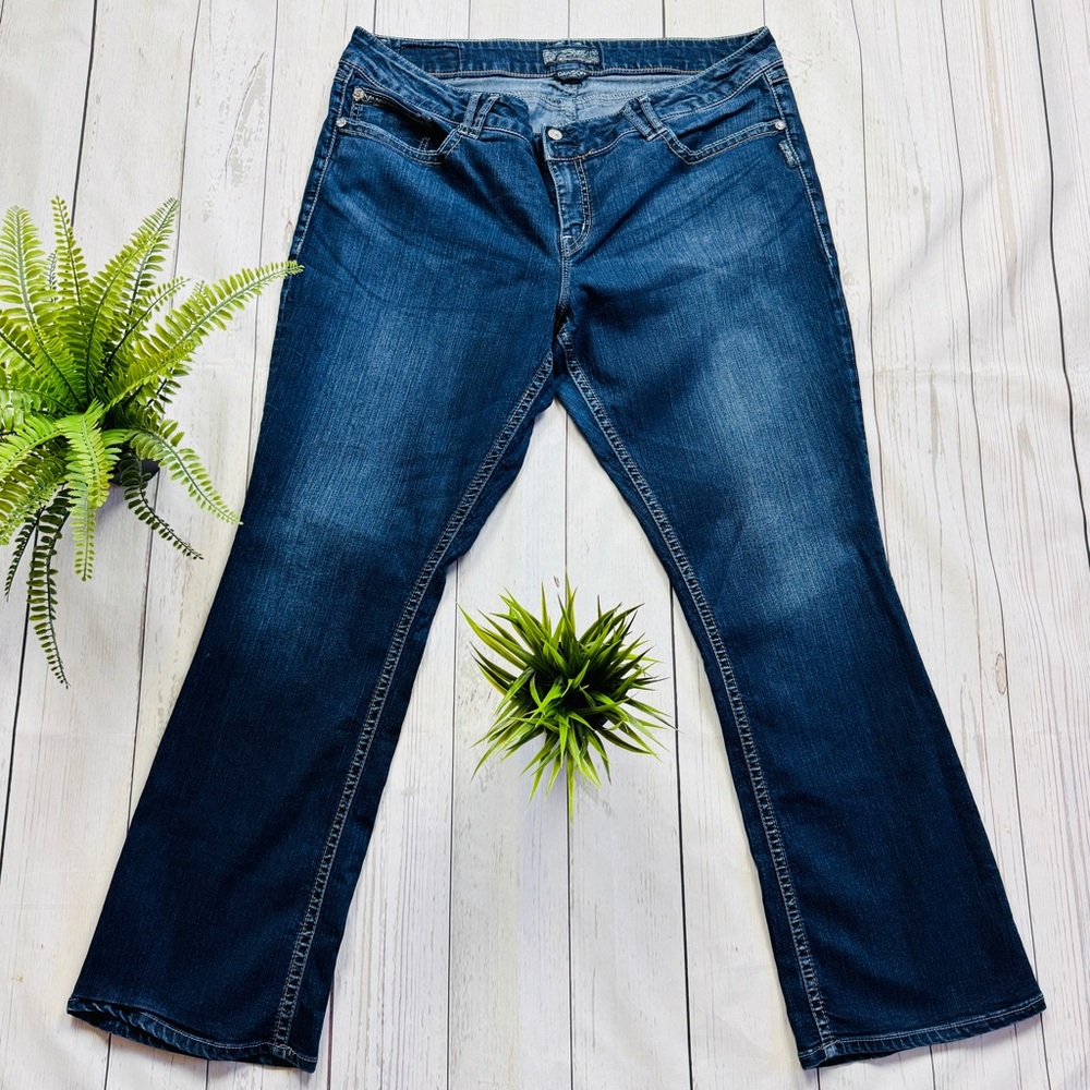 Silver Dawson Factory Faded Jeans Size 22